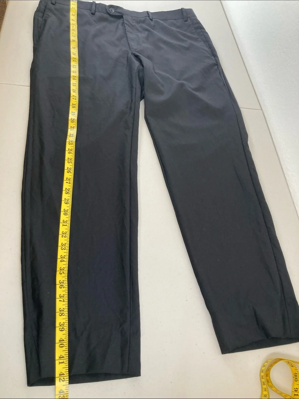 Peter Millar Flat Front Black Suit Dress Pants Size 42